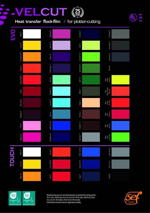 Guida colori Sef VelCut