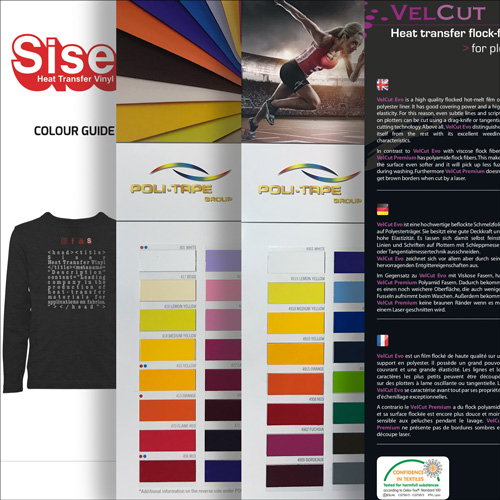 Colour charts set (Siser/Poli-Tape/SEF) | FAKASET